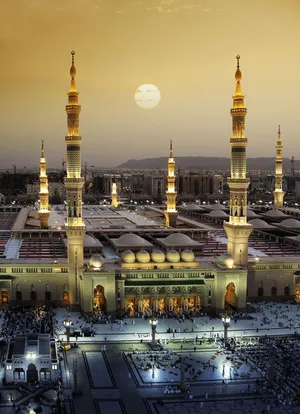 Madina Sharif At Sunset Wallpaper