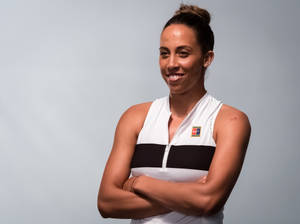 Madison Keys Arms Crossed Wallpaper