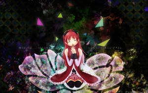 Madoka Magica Praying Kyuoko Sakura Wallpaper