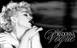 Madonna In Vogue Black And White Wallpaper