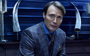 Mads Mikkelsen Hannibal Lecter Actor Wallpaper