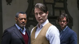 Mads Mikkelsen With Hannibal Casts Wallpaper