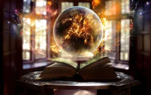 Magic Book Earth's Destruction Wallpaper