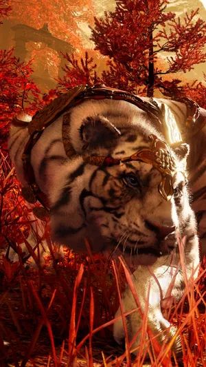 Magical Pet Tiger Far Cry 4 Phone Wallpaper