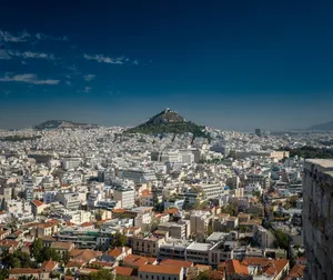 Magical View Of Oia Village, Santorini Island, Greece At Sunset Wallpaper