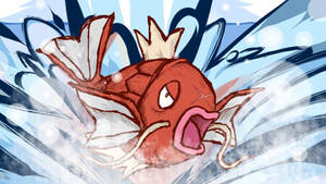 Magikarp Angry Splash Wallpaper