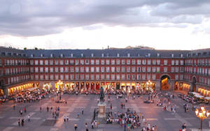 Magnificent Plaza Mayor Madrid Wallpaper