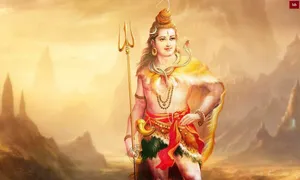 Mahadev Gold Digital Art Wallpaper