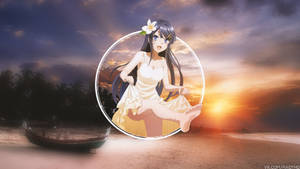 Mai Sakurajima In The Beach Wallpaper