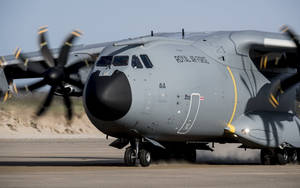 Majestic Airbus A400m Atlas Against The Sky Wallpaper