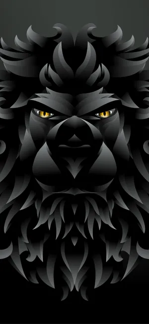 Majestic And Regal - A Black And White Lion Wallpaper