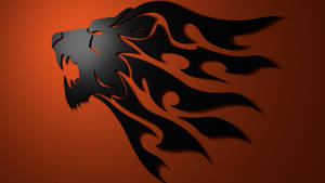 Majestic Black Tribal Lion Head Wallpaper