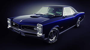 Majestic Blue Pontiac Lemans Car Wallpaper