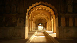 Majestic Diwan-i-khas Arcade In Delhi Wallpaper