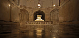 Majestic Interior Of Jahangir's Tomb, Lahore Wallpaper