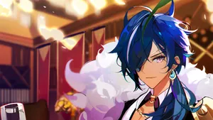 Majestic Kaeya - Power And Poise In Every Stance Wallpaper