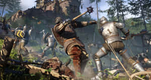 Majestic Kingdom Castle Scene Wallpaper