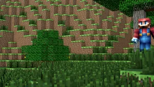Majestic Landscape In 4k Minecraft World Wallpaper