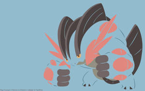 Majestic Mega Swampert In Amazing Vector Art Wallpaper