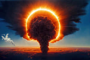 Majestic_ Nuclear_ Explosion_ At_ Sunset.jpg Wallpaper