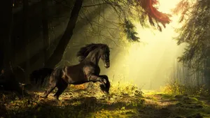 Majestic Prancing Horse Wallpaper