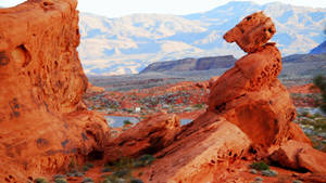 Majestic Red Rock Canyon In Nevada Wallpaper