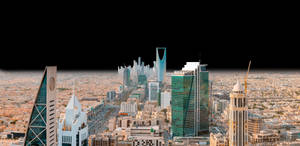 Majestic Skyscrapers Towering Over Riyadh Wallpaper