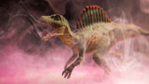 Majestic Spinosaurus Roaming Along The Shores Wallpaper