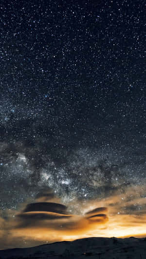 Majestic Starry Night Sky Wallpaper
