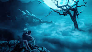 Majestic Sunset In The Mountain Range Wallpaper