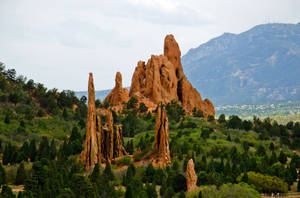 Majestic View Of Garden Of The Gods Park, Colorado Wallpaper