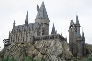 Majestic View Of Hogwarts Castle Wallpaper