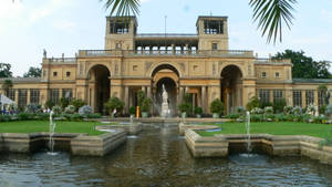Majestic View Of Orangery Palace In Potsdam Wallpaper