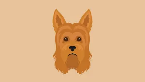 Majestic Yorkshire Terrier Digital Art Rendering Wallpaper