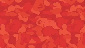 Make Waves In The Red Bape Hoodie Wallpaper