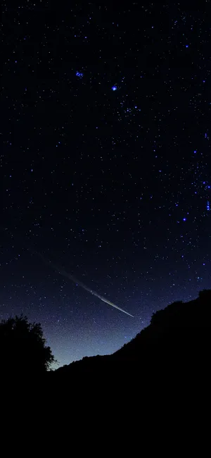 Make Your Phone As Colorful As The Stars With The Black Stars Iphone Wallpaper