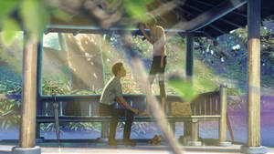 Makoto Shinkai Garden Of Words Takao Yukari Wallpaper