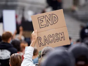 Man Advocating For Racial Equality With