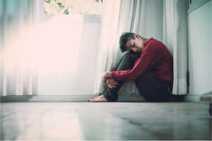 Man Dealing With Stress Wallpaper