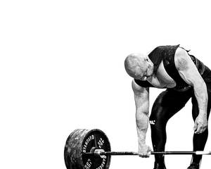 Man Prepares For Weight Lifting Wallpaper