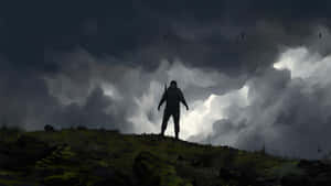 Man Silhouette Death Stranding Pc Wallpaper