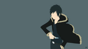 Man Wearing Jacket Minimalist Anime Wallpaper