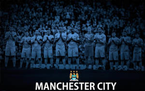 Manchester City Fc Celebrates Big Win Wallpaper