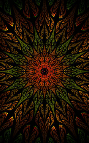 Mandala Dark Fractal Wallpaper