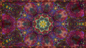 Mandala Psychedelic Art Wallpaper