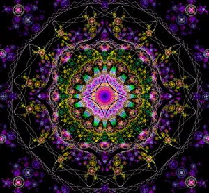 Mandala Trippy Fractal Wallpaper