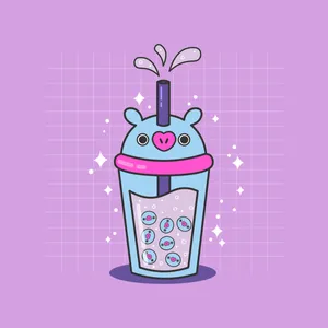 Mang Bt21 Boba Tea Wallpaper