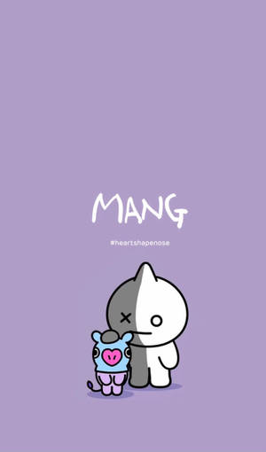 Mang Bt21 With Van Wallpaper