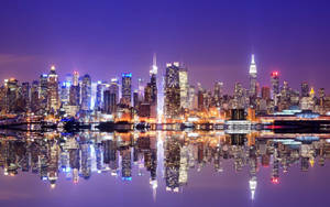 Manhattan Reflection Wallpaper