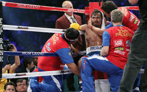 Manny Pacquiao Ring Side Wallpaper